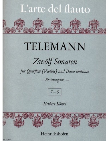 Telemann Zwolf Sonaten 3° Vol. da 7 a 9